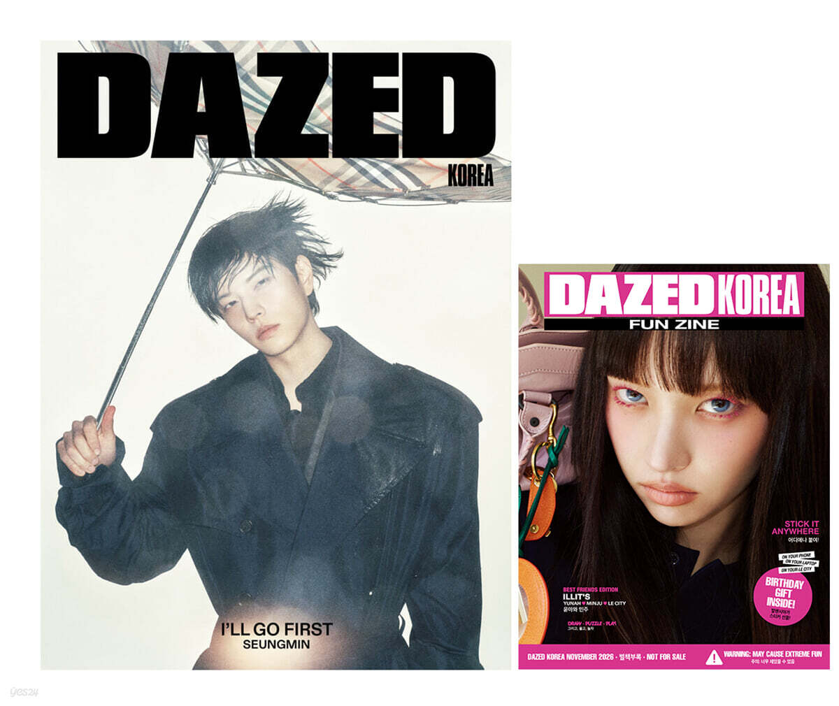 [PRE-ORDER] DAZED & CONFUSED KOREA MAGAZINE 2026.11 (COVER : Stray Kids SEUNGMIN) + ILLIT YUNAH & MINJU Booklet Stray Kids  DKshop