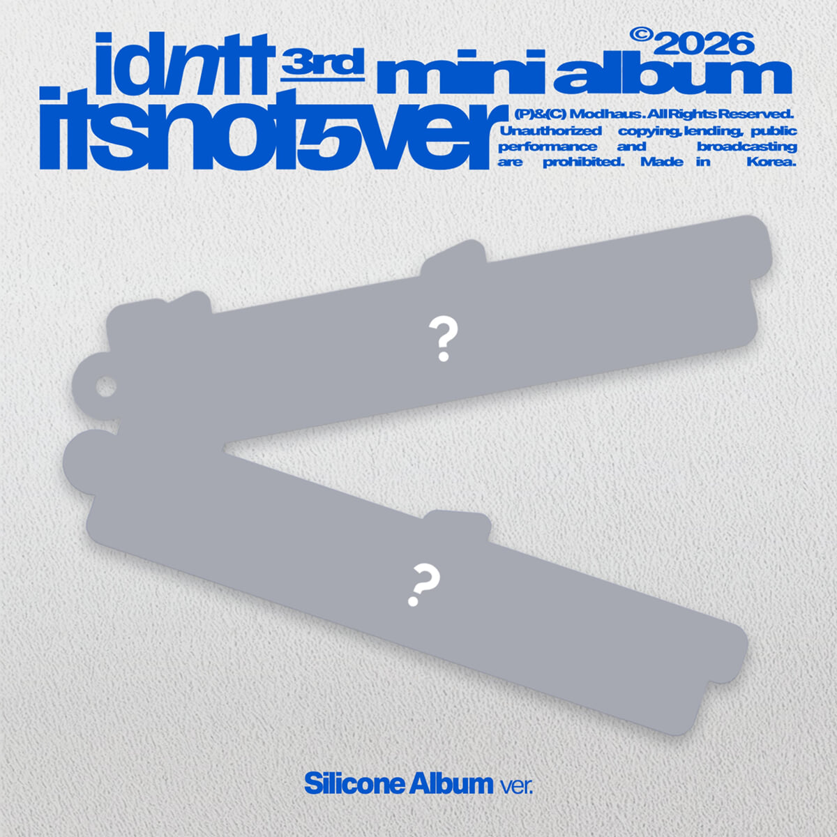 [PRE-ORER] idntt - 3rd Mini Album itsnotover (Silicone Album) idntt  DKshop