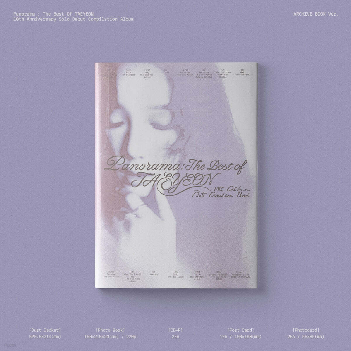 Album Compilation TAEYEON 'Panorama' [Digipack] - Le Meilleur De TAEYEON Avec Inclusions Aléatoires !