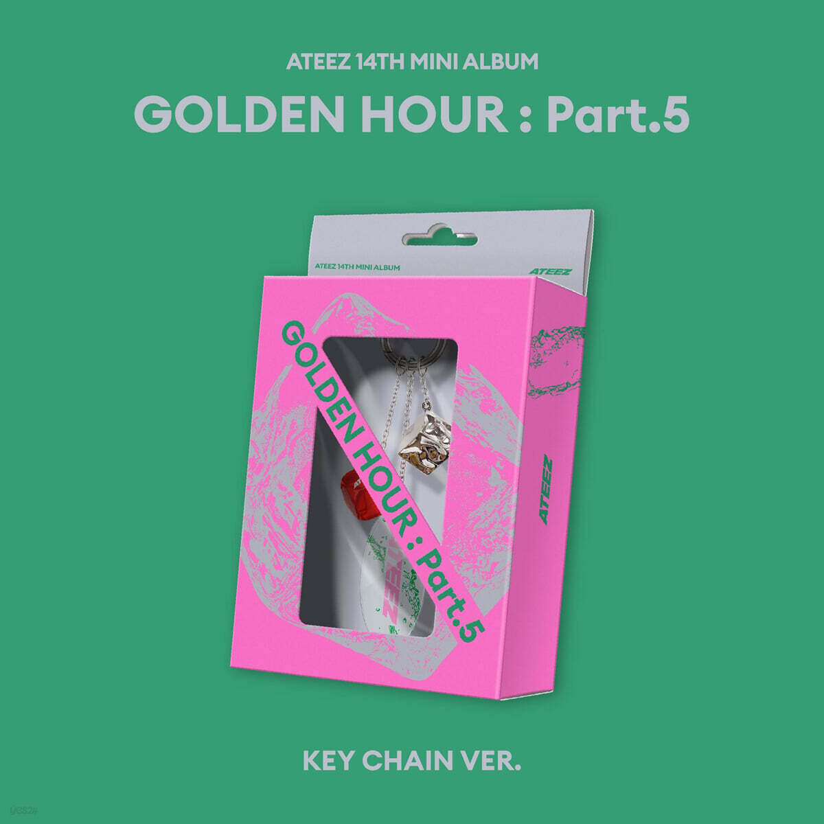 [PRE-ORDER] ATEEZ - 14th Mini Album GOLDEN HOUR : Part.5 (KEY CHAIN VER.) ATEEZ  DKshop
