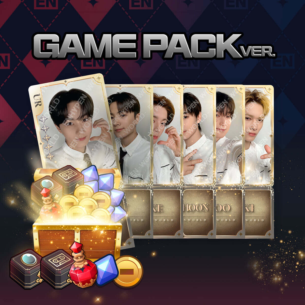 [PRE-ORDER] ENHYPEN - WORLD COUPON CARD COLLECTION (AFTER CLASS) (GAME PACK Ver.) ENHYPEN  DKshop