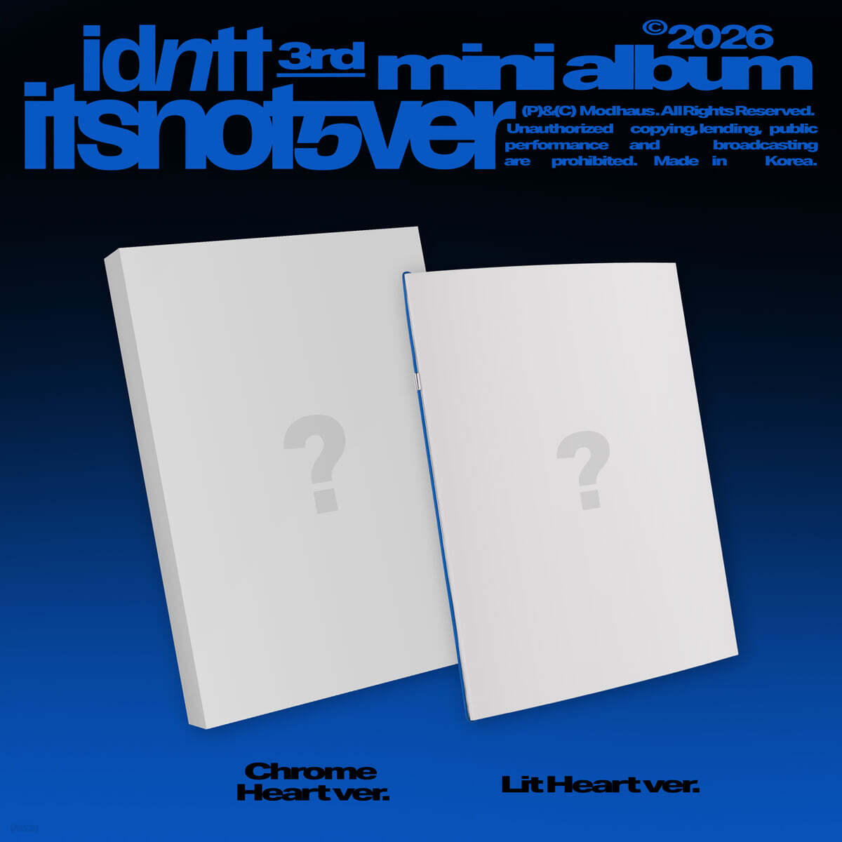 [PRE-ORER] idntt - 3rd Mini Album itsnotover idntt  DKshop