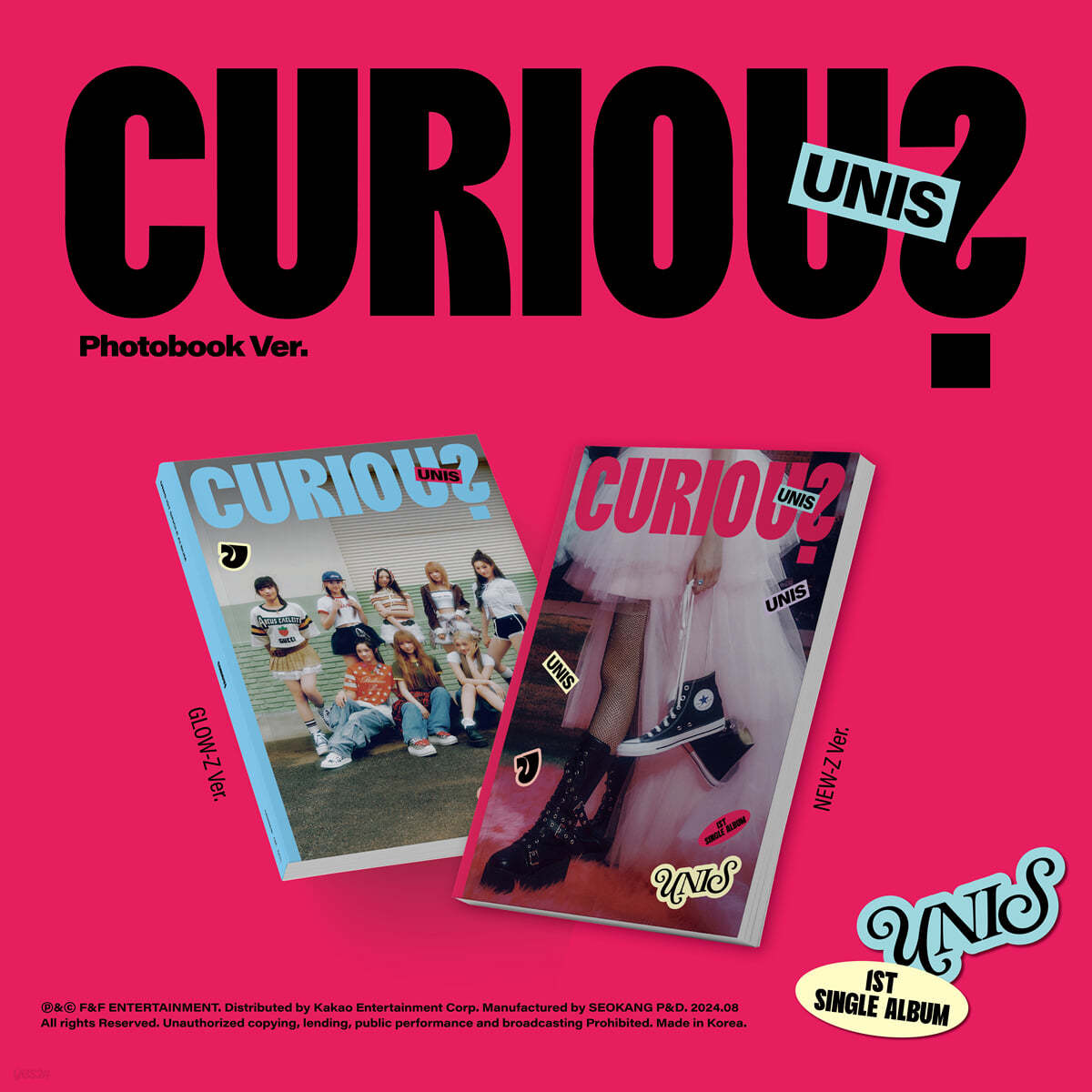 UNIS - 1st Single Album CURIOUS (Photobook Ver.)