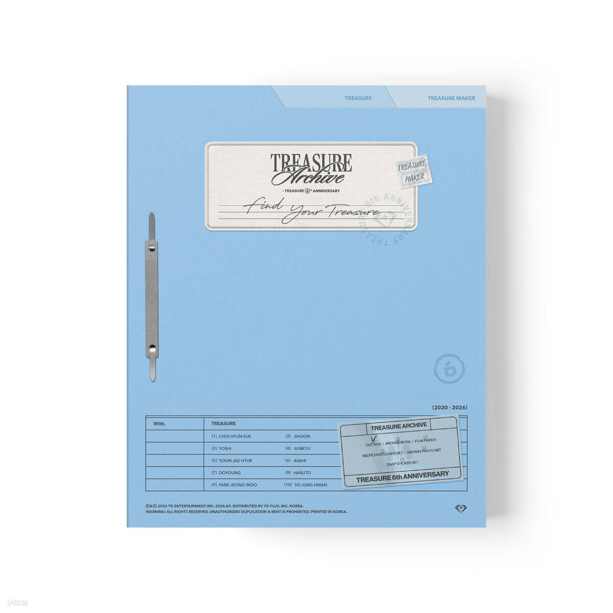 [PRE-ORDER] TREASURE - TREASURE ARCHIVE : TREASURE 6th ANNIVERSARY TREASURE  DKshop