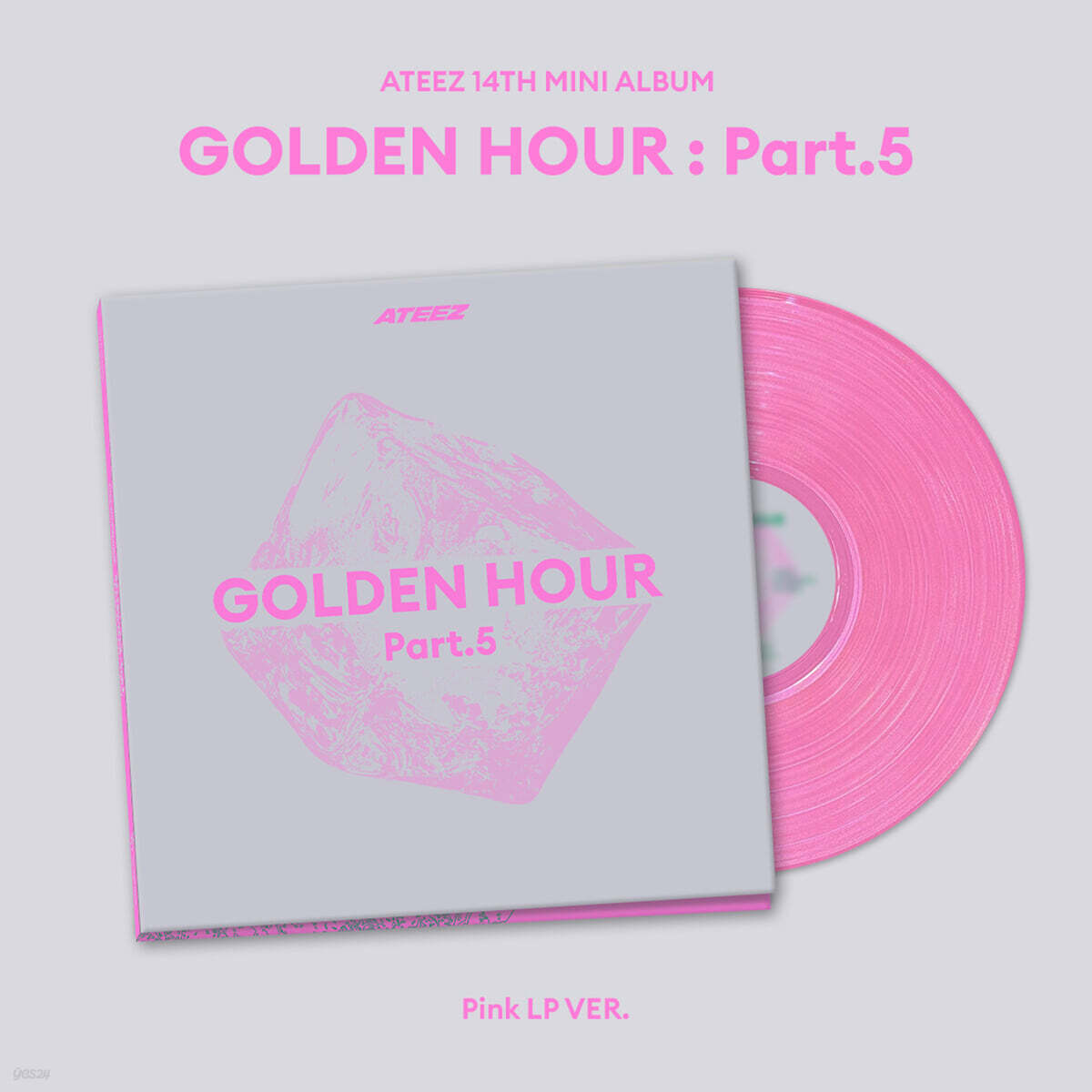 [PRE-ORDER] ATEEZ - 14th Mini Album GOLDEN HOUR : Part.5 (PINK LP VER.) ATEEZ  DKshop