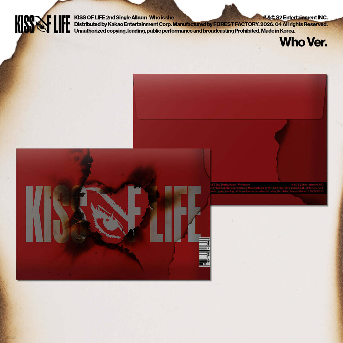[PRE-ORDER] KISS OF LIFE - 2nd Single Album Who is she (Who Ver.) KISS OF LIFE  DKshop