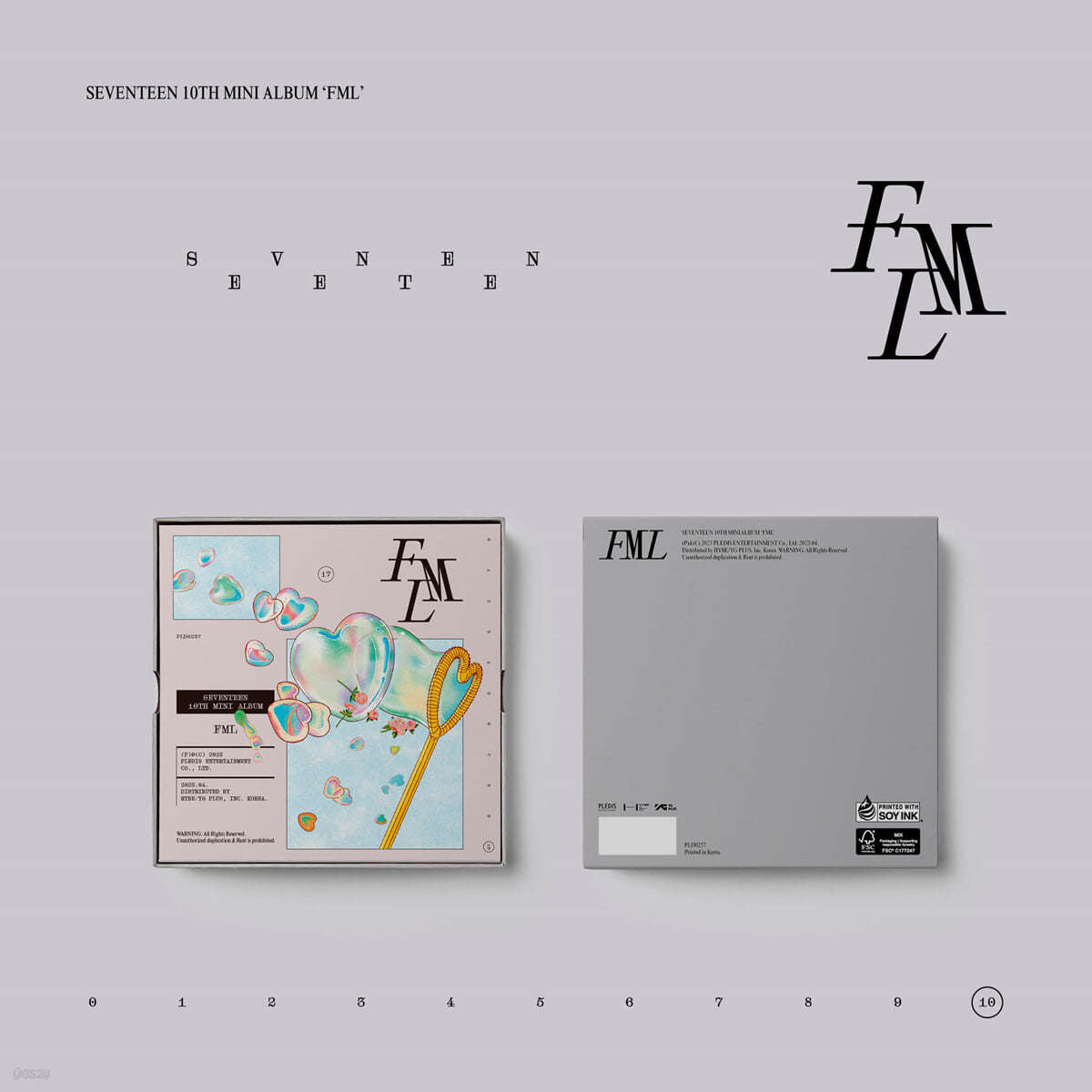 SEVENTEEN - 10th Mini Album FML (CARAT VER.) | DKshop