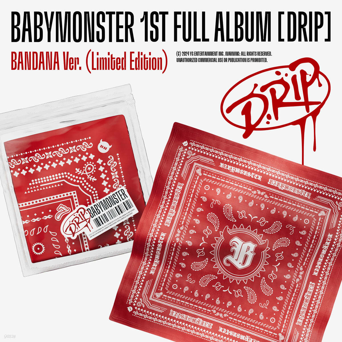 BABYMONSTER - 1st FULL Album DRIP (BANDANA Ver.) (Limited Edition)