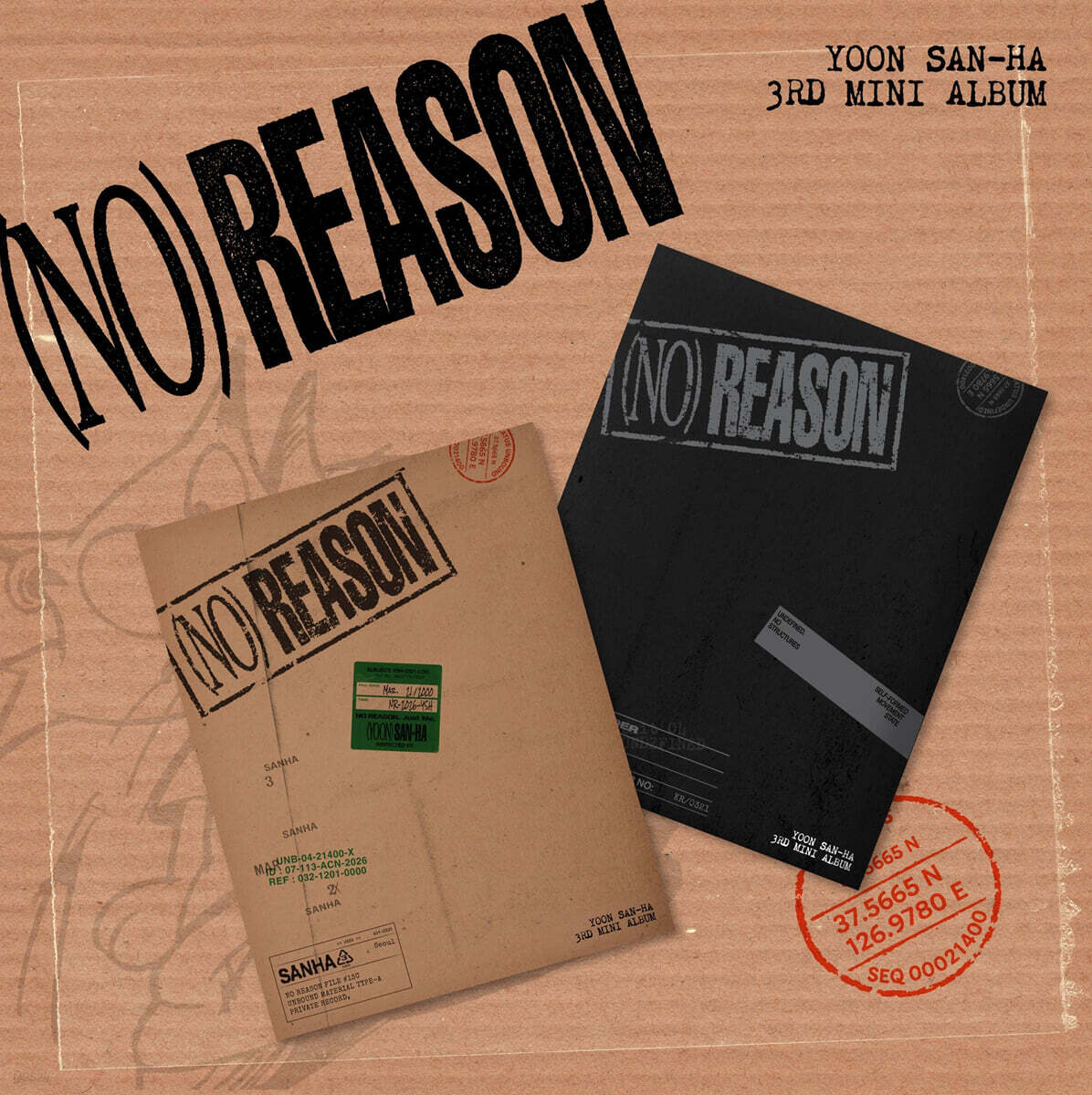 [PRE-ORDER] YOON SAN HA - 3rd Mini Album NO REASON ASTRO  DKshop