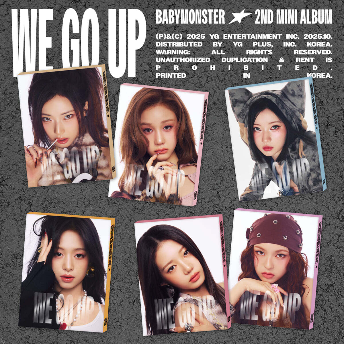 [PRE-ORDER] BABYMONSTER - 2nd Mini Album WE GO UP (PATTERN Ver.) (Random Ver.) BABYMONSTER  DKshop