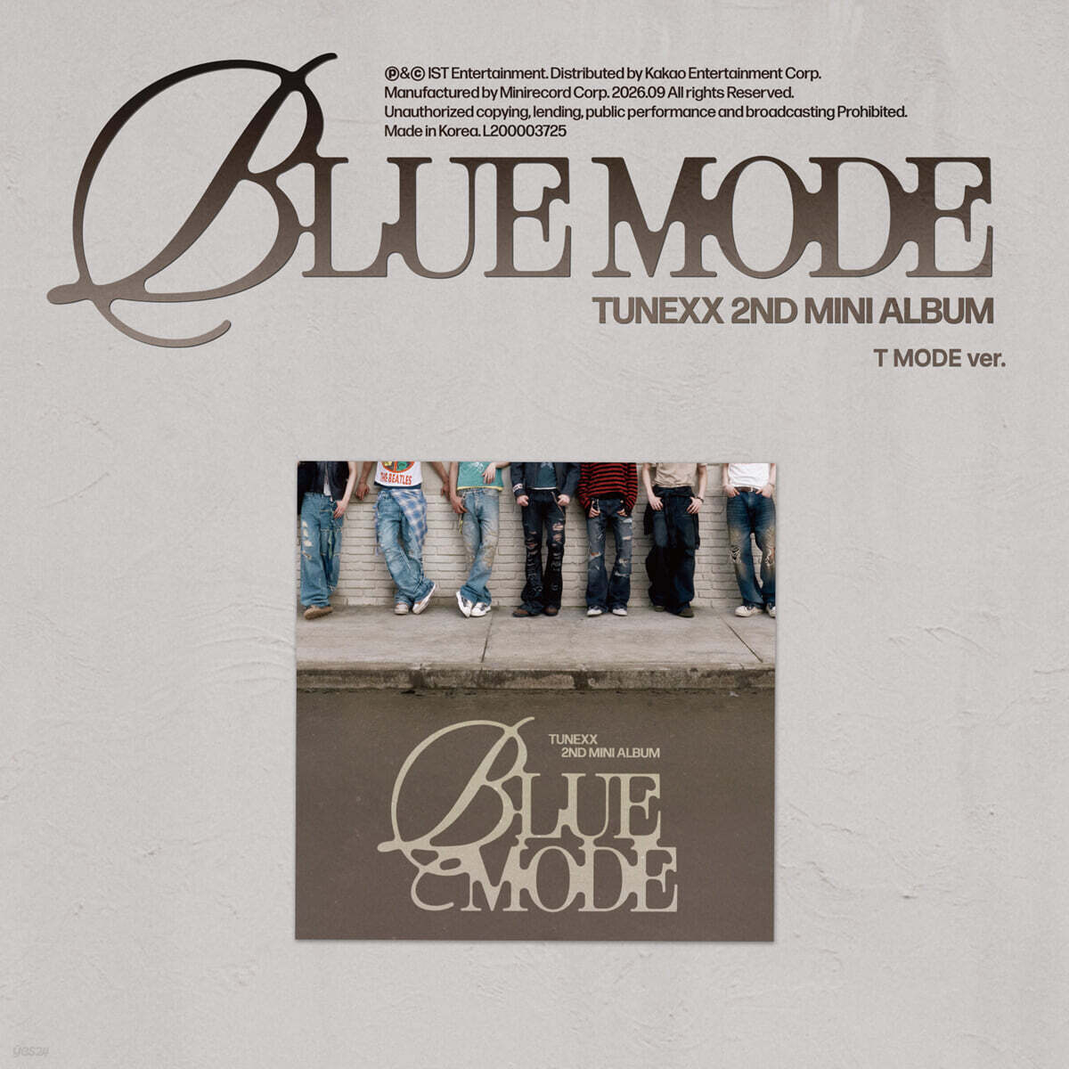 [PRE-ORDER] TUNEXX - 2nd Mini Album BLUE MODE (T MODE Ver.) TUNEXX  DKshop