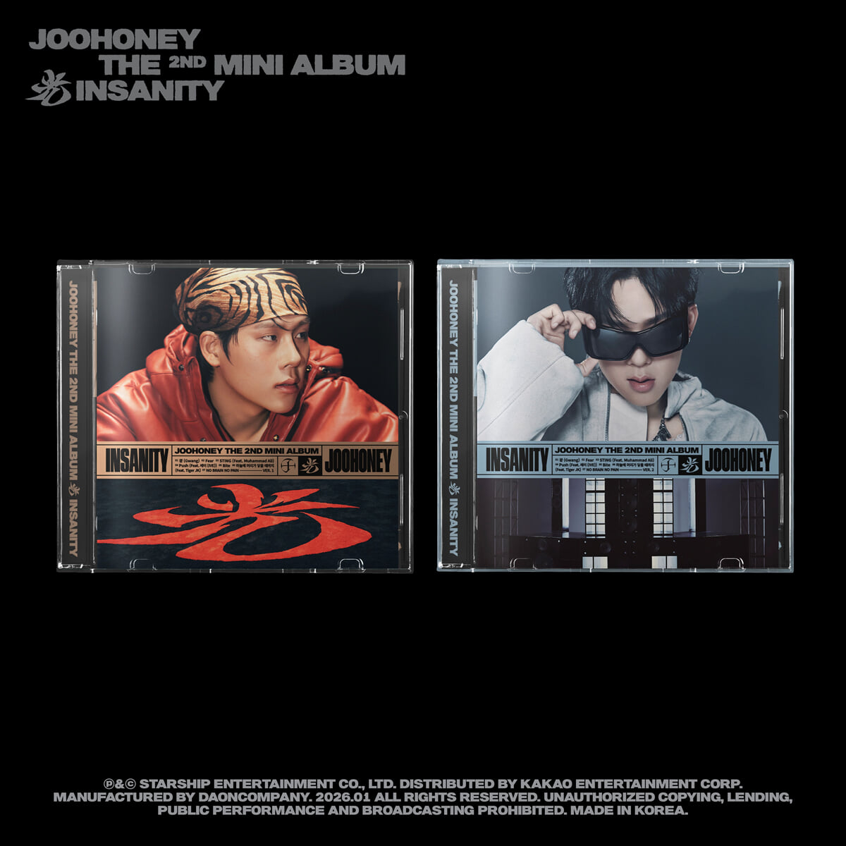 [PRE-ORDER] JOOHONEY - 2nd Mini Album INSANITY (JEWEL VER.) MONSTA X  DKshop