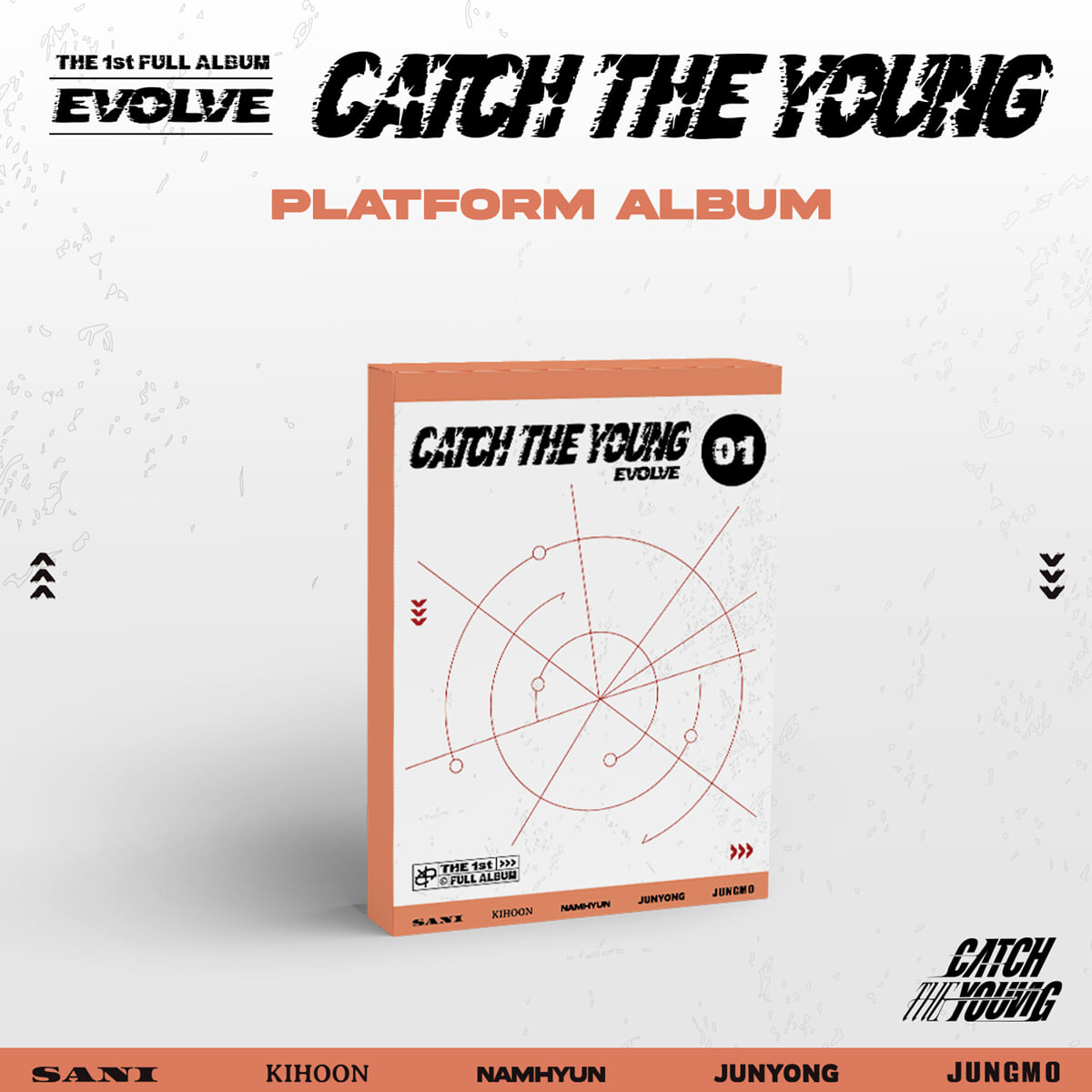 [PRE-ORDER] CATCH THE YOUNG - 1st Full Album EVOLVE (PLATFORM ALBUM)