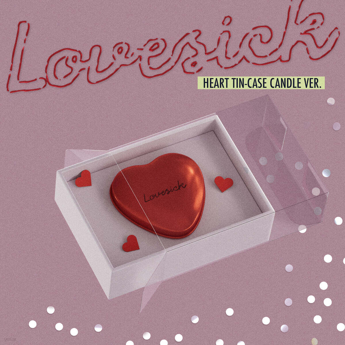 [PRE-ORDER] CHAERYEONG (ITZY) - 1st Mini Album Lovesick (HEART TIN-CASE CANDLE Ver.) ITZY  DKshop