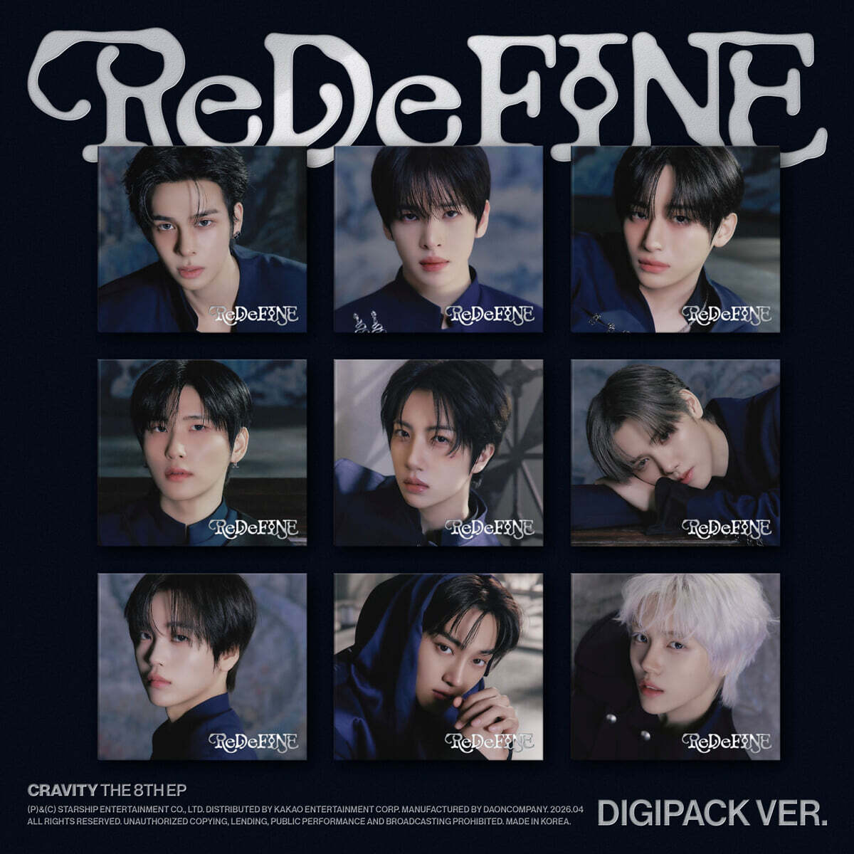 [PRE-ORDER] CRAVITY - 8th Mini Album ReDeFINE (DIGIPACK Ver.) (Random Ver.) CRAVITY  DKshop