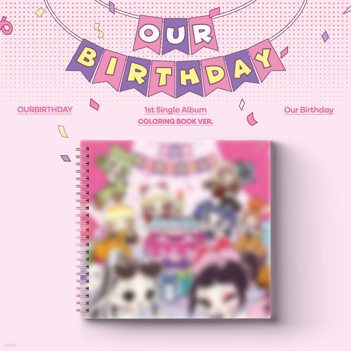 [PRE-ORDER] OURBIRTHDAY - 1st Single Album Our Birthday (COLORING BOOK VER.) TUIDE  DKshop