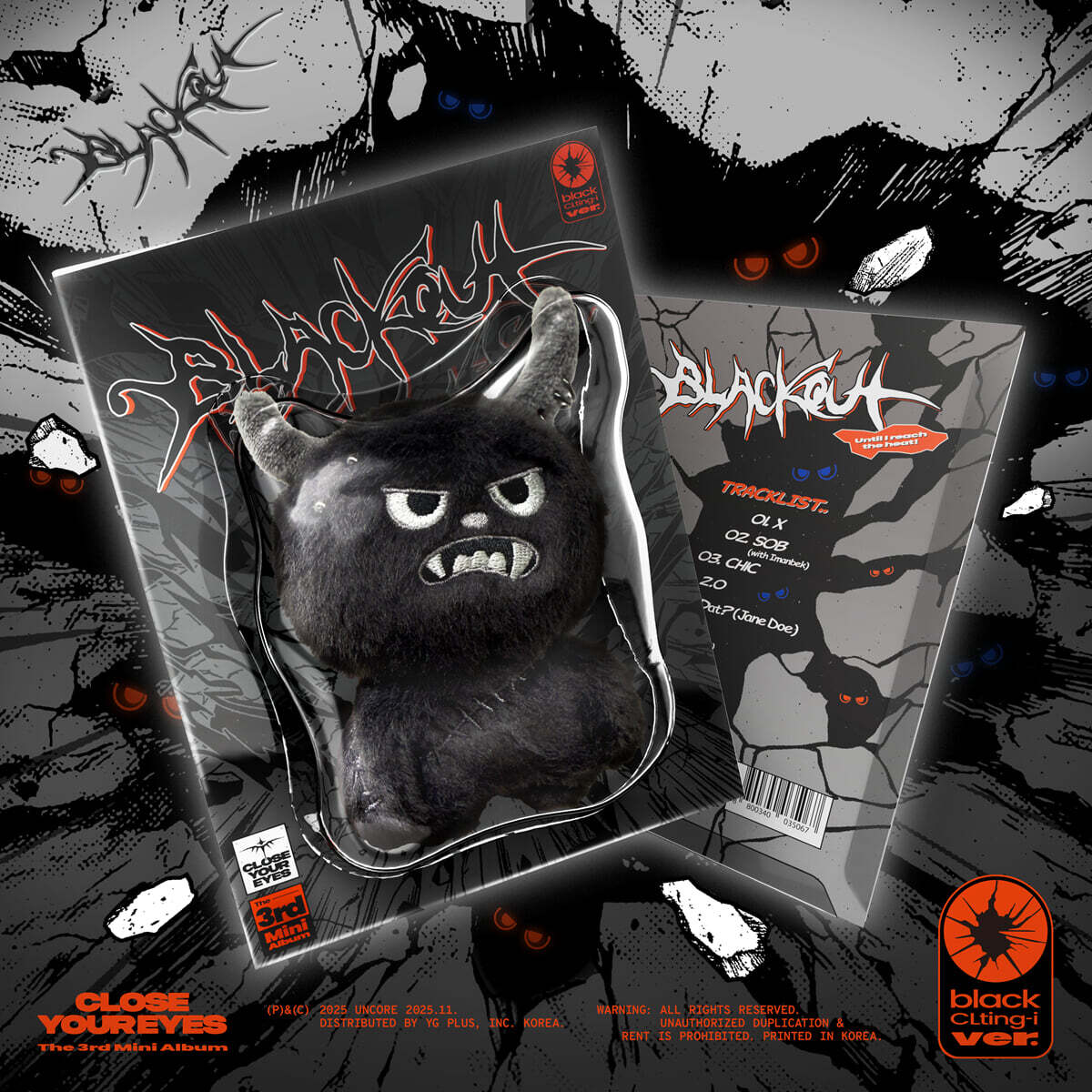 [PRE-ORDER] CLOSE YOUR EYES - 3rd Mini Album blackout (black CLting-i Ver.) CLOSE YOUR EYES  DKshop