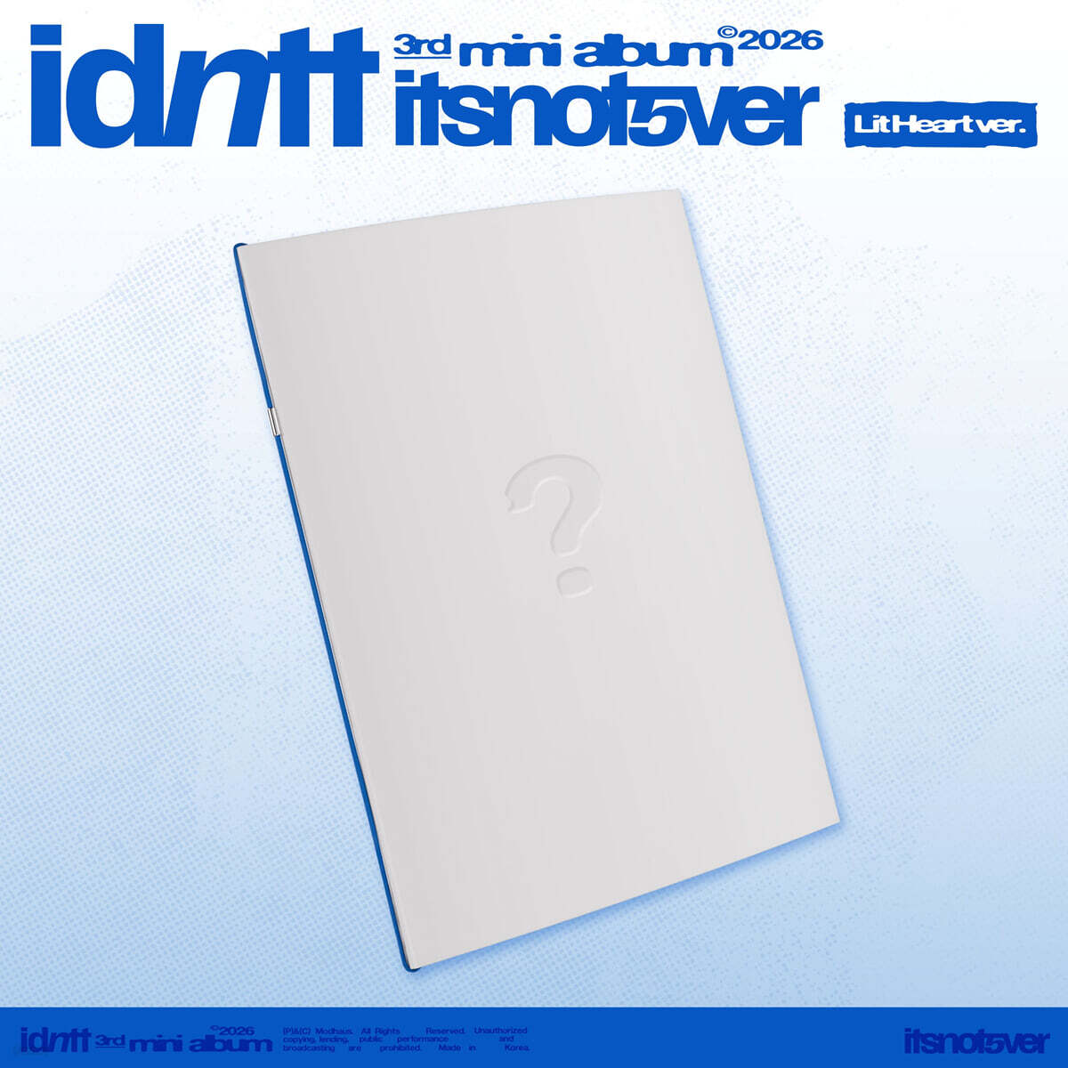 [PRE-ORER] idntt - 3rd Mini Album itsnotover idntt  DKshop
