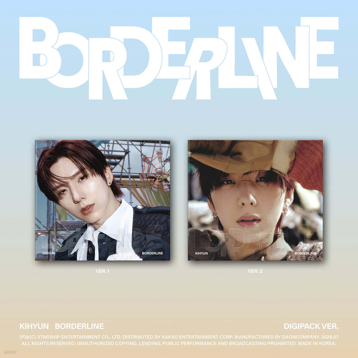 [PRE-ORDER] KIHYUN - EP : BORDERLINE (DIGIPACK VER.) MONSTA X  DKshop