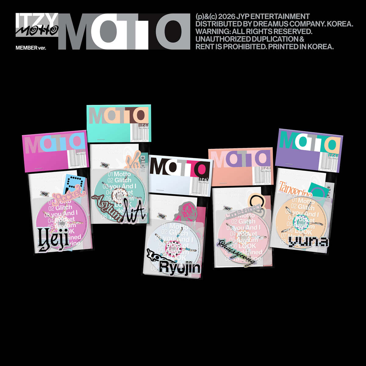 [PRE-ORDER] ITZY - 12th Mini Album Motto (Member Ver.) ITZY  DKshop