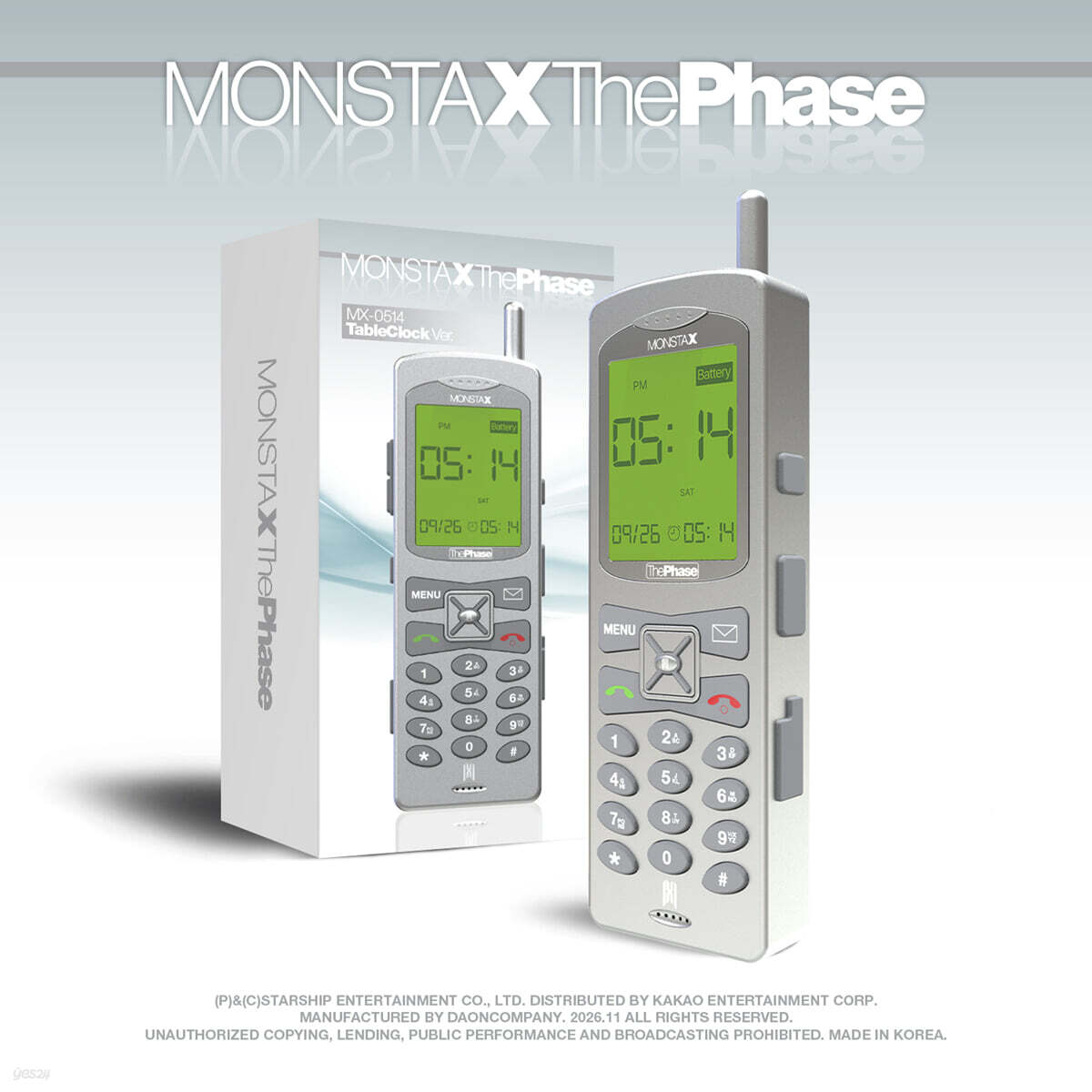 [PRE-ORDER] MONSTA X - EP : The Phase (MX-0514 Table Clock Ver.) MONSTA X  DKshop