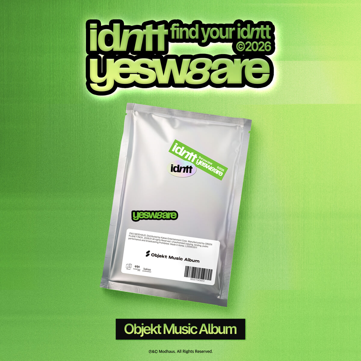 [PRE-ORDER] idntt - Mini Album yesweare (Objekt Music Album Ver.) idntt  DKshop