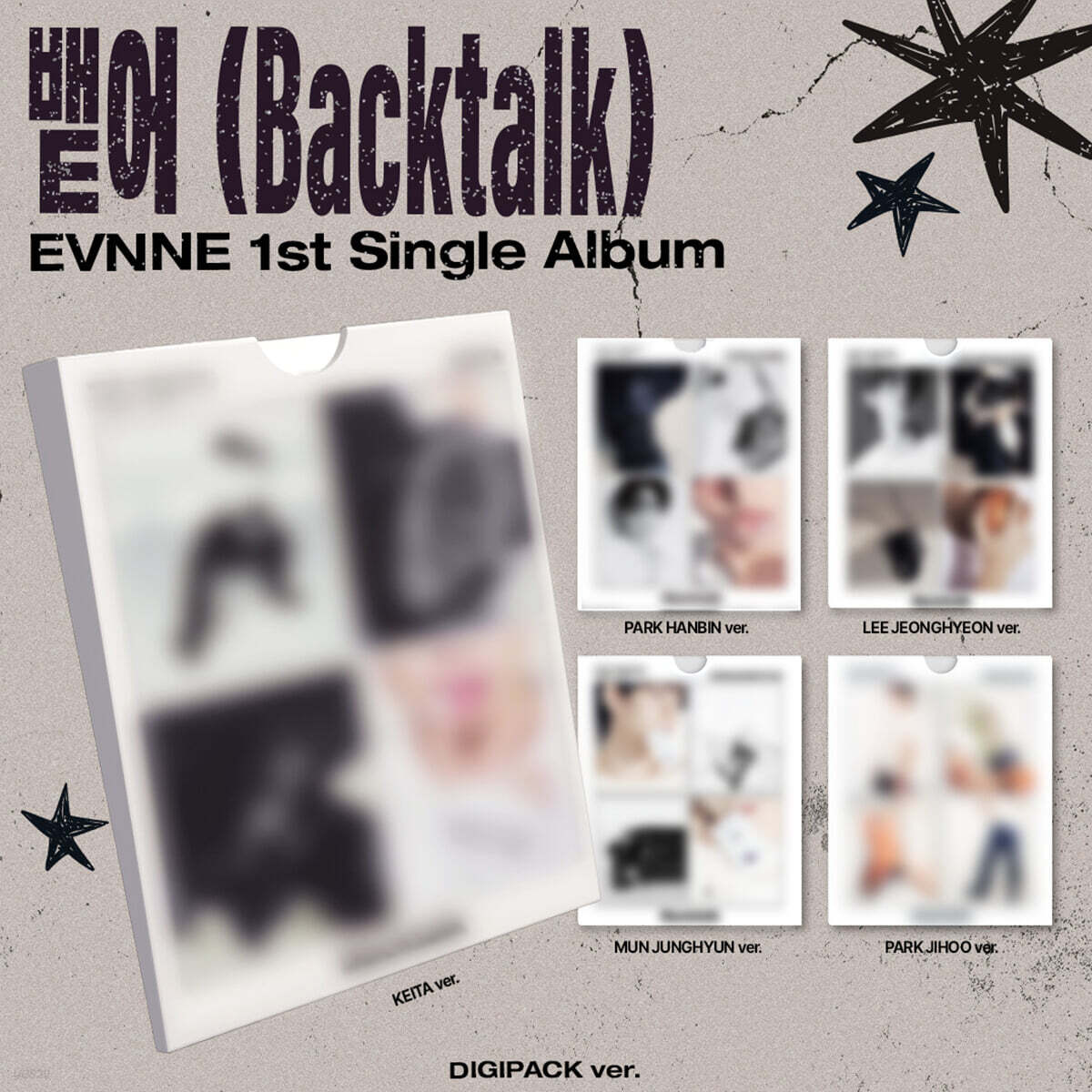 [PRE-ORDER] EVNNE - 1st Single Album Backtalk (DIGIPACK Ver.) (Random Ver.) EVNNE  DKshop
