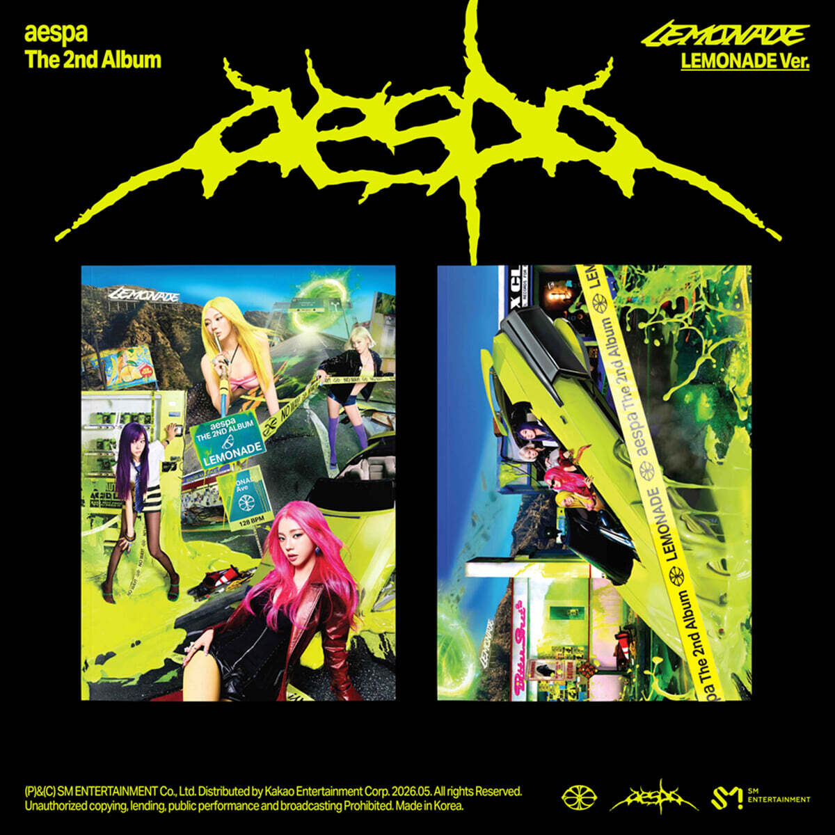 [PRE-ORDER] aespa - 2nd Album LEMONADE (LEMONADE Ver.) aespa  DKshop