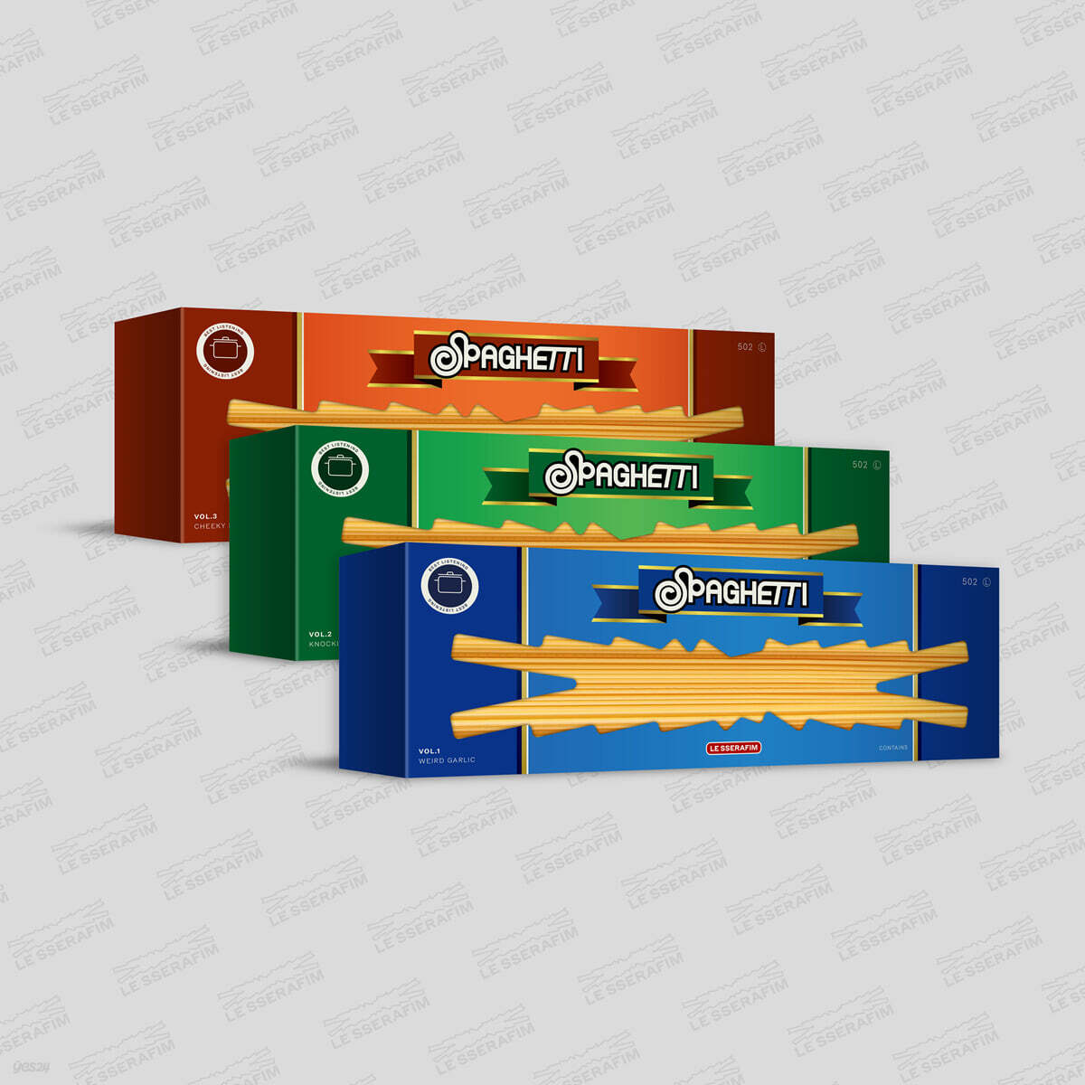 [PRE-ORDER] LE SSERAFIM - 1st Single Album SPAGHETTI LE SSERAFIM  DKshop