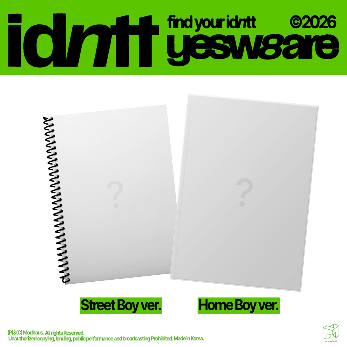 [PRE-ORDER] idntt - Mini Album yesweare idntt  DKshop