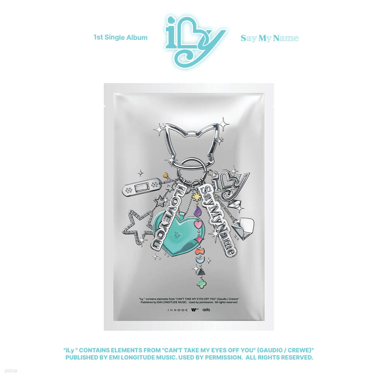 [PRE-ORDER] SAY MY NAME - 1st Single Album iLy (KEYRING Ver.) ONE PACT  DKshop