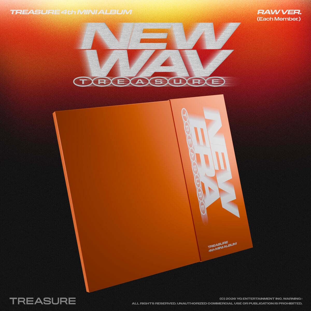 [PRE-ORDER] TREASURE - 4th Mini Album NEW WAV (RAW VER.) (RANDOM VER.) TREASURE  DKshop