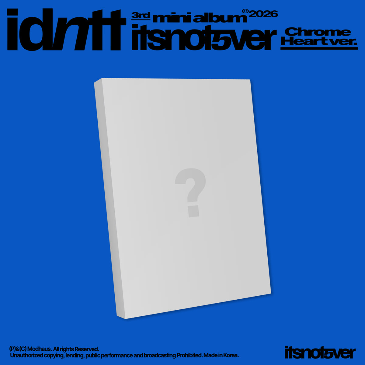 PRE-ORER] idntt - 3rd Mini Album itsnotover