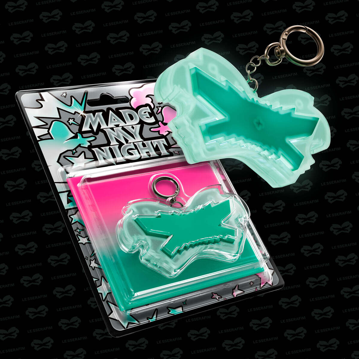 [PRE-ORDER] LE SSERAFIM - 2nd Single Album 'Made My Night' (Glow Clicker Keychain Ver.) LE SSERAFIM  DKshop