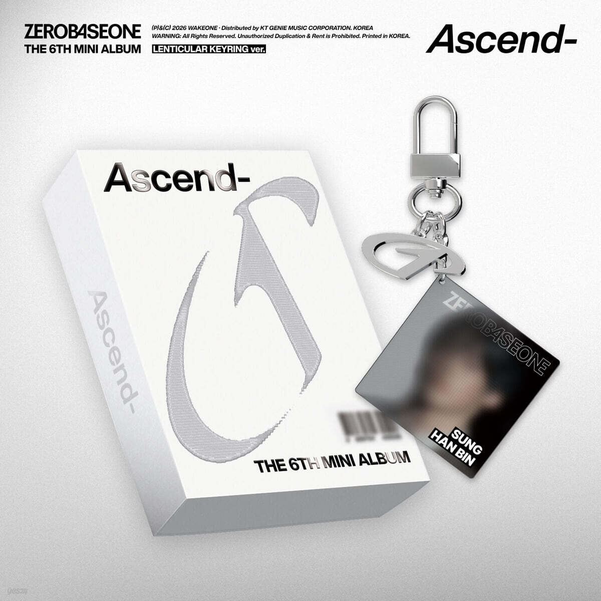 [PRE-ORDER] ZEROBASEONE - 6th Mini Album Ascend- (LENTICULAR KEYRING Ver.) (Random Ver.) ZEROBASEONE  DKshop