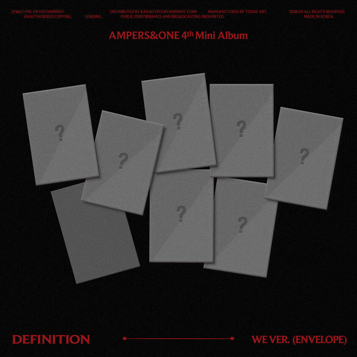 [PRE-ORDER] AMPERS&ONE - 4th Mini Album DEFINITION (WE Ver.) (Random Ver.) AMPERS&ONE  DKshop