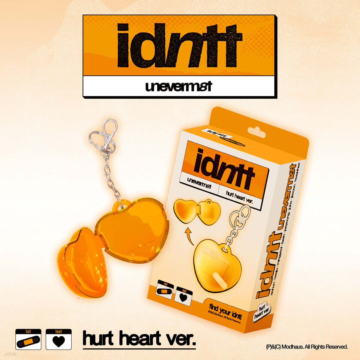 idntt - 1st Mini Album unevermet (hurt heart Ver.) idntt  DKshop