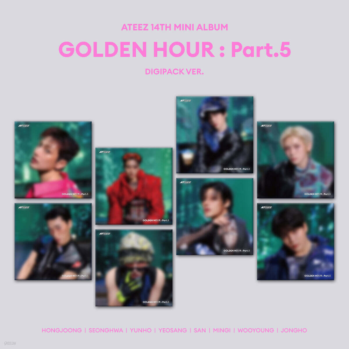 [PRE-ORDER] ATEEZ - 14th Mini Album GOLDEN HOUR : Part.5 (DIGIPACK Ver.) ATEEZ  DKshop