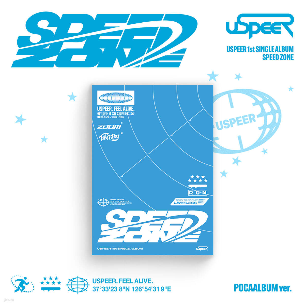 [PRE-ORDER] USPEER - 1st Single Album SPEED ZONE (POCA ALBUM VER.) USPEER  DKshop
