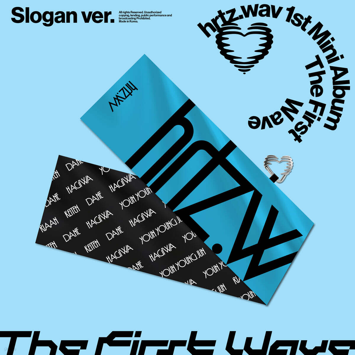 [PRE-ORDER] hrtz.wav - 1st Mini Album The First Wave (Slogan Ver.) hrtz.wav  DKshop