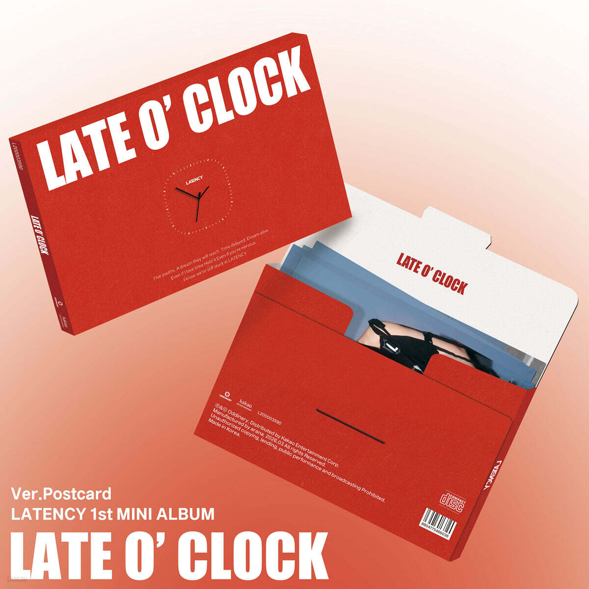 [PRE-ORDER] LATENCY - 1st Mini Album LATE O’ CLOCK (Postcard Ver.) LATENCY  DKshop