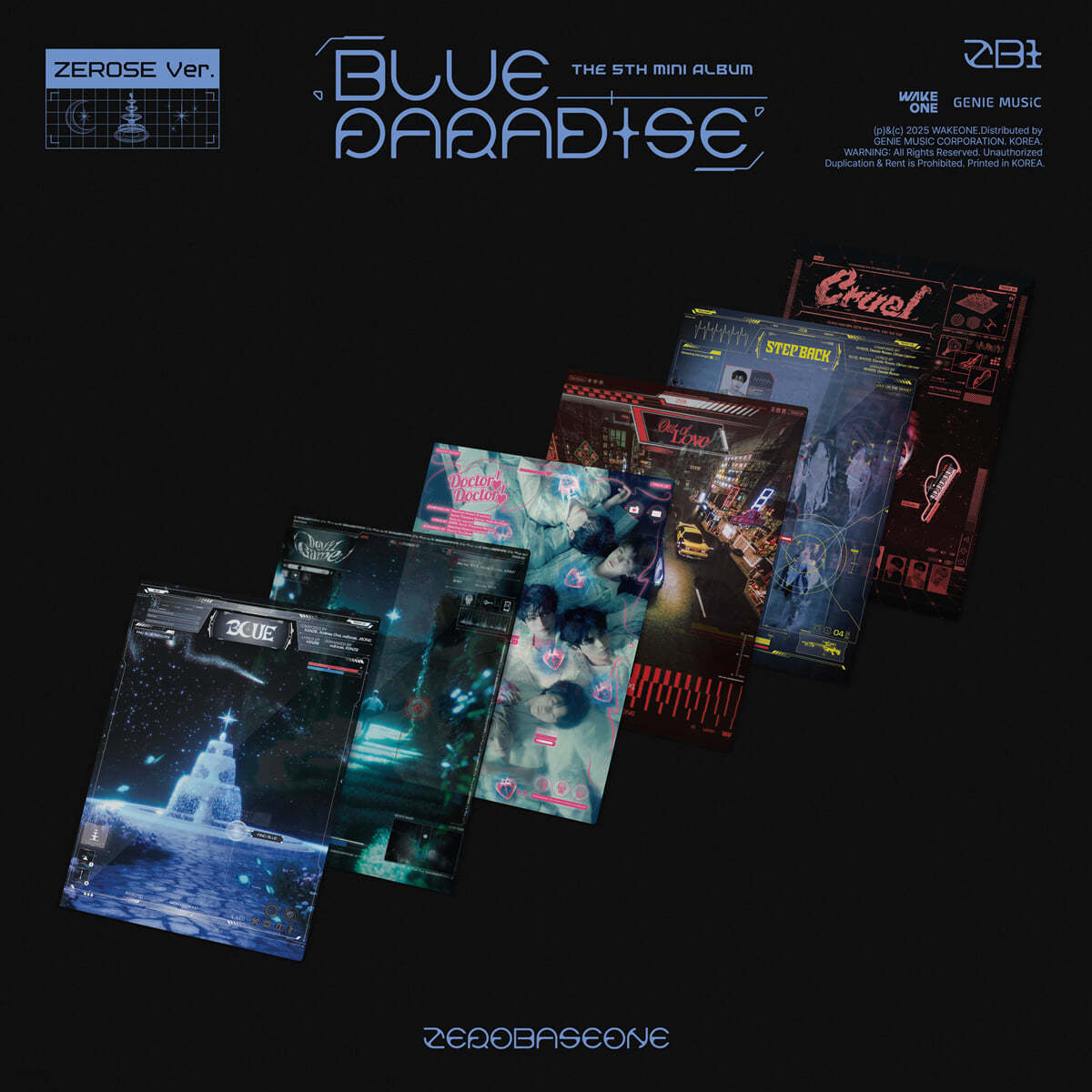 ZEROBASEONE - 5th Mini Album BLUE PARADISE (ZEROSE Ver.) (Random Ver.)