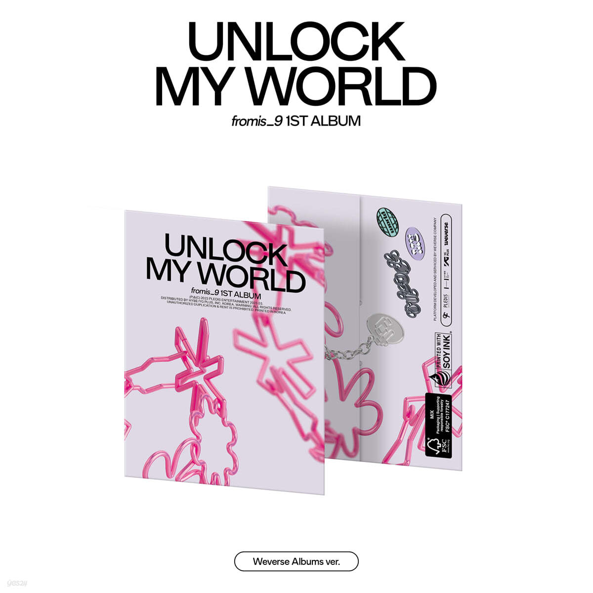 fromis_9 - 1st Album Unlock My World (Weverse Albums Ver.) (Random Ver.)