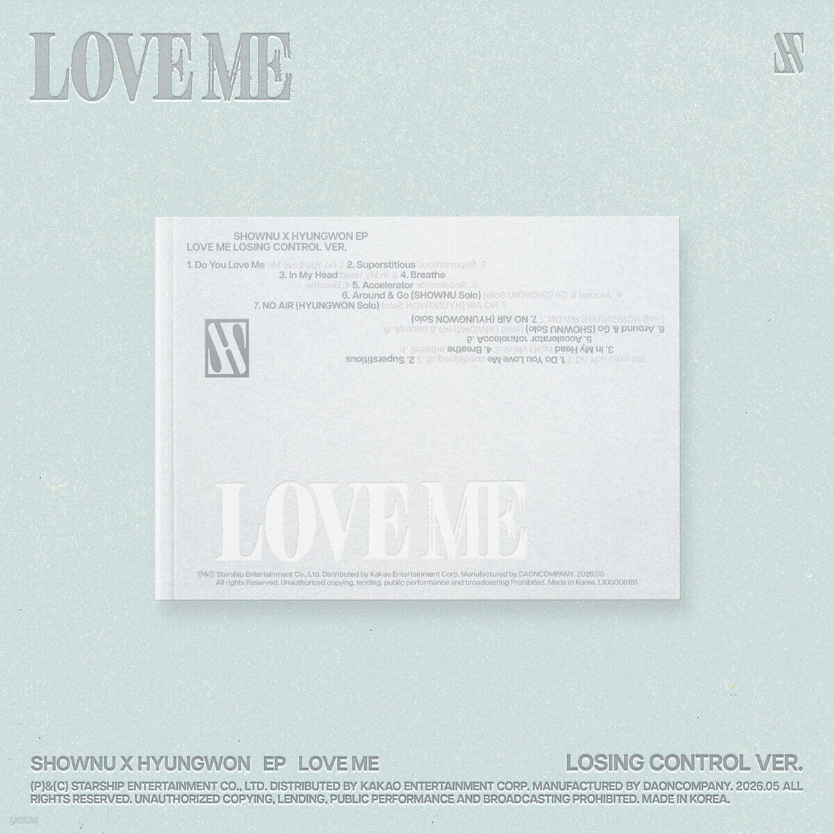 [PRE-ORDER] SHOWNU X HYUNGWON - EP : LOVE ME MONSTA X  DKshop