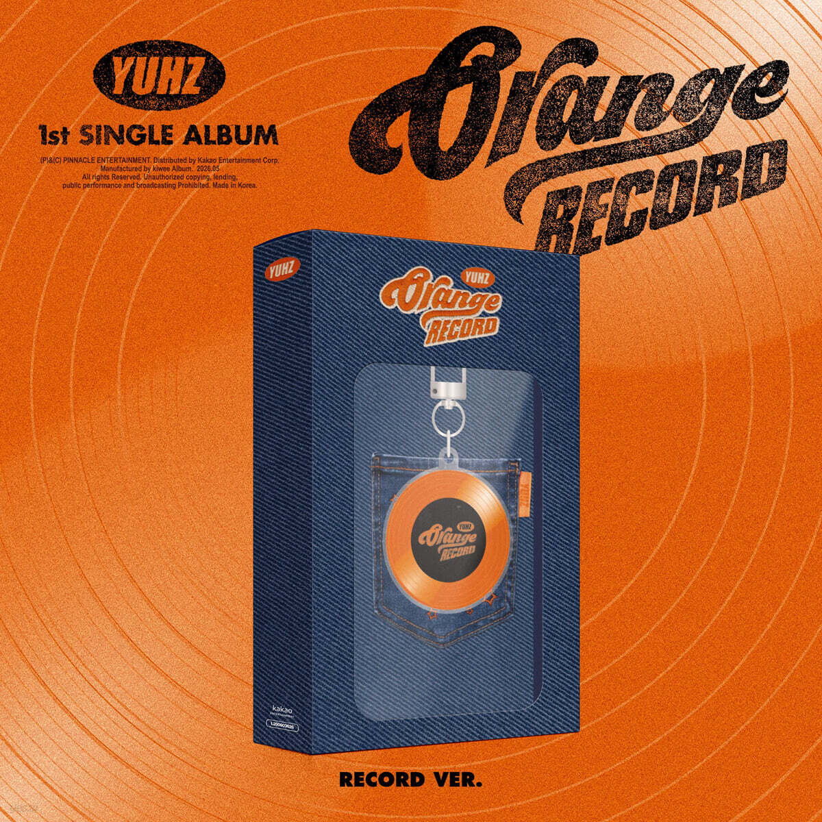 [PRE-ORDER] YUHZ - 1st Single Album Orange Record (Record Ver.) (Kiwee Album) YUHZ  DKshop