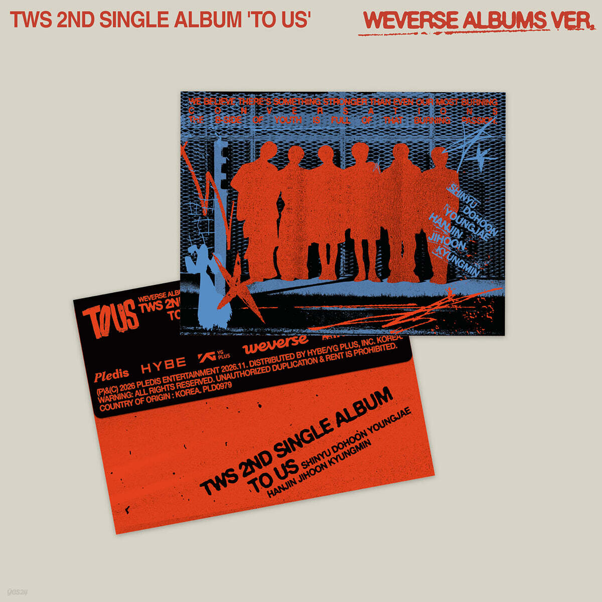 [PRE-ORDER] TWS - 2nd Single Album 'TO US' (Weverse Albums Ver.) TWS  DKshop
