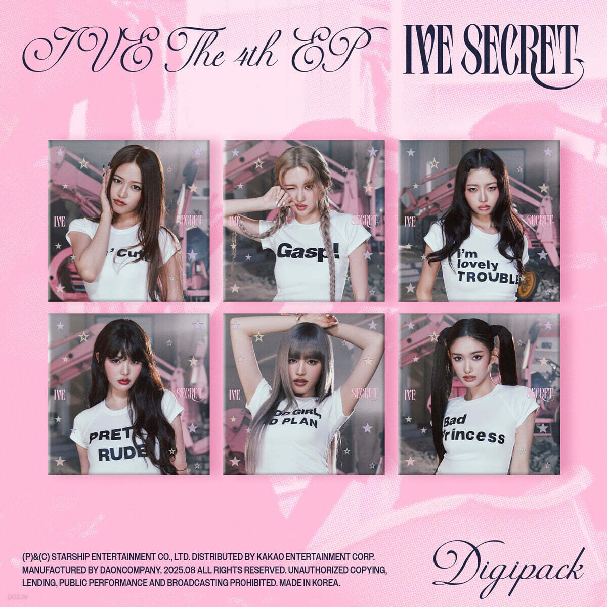 [PRE-ORDER] IVE - THE 4th EP IVE SECRET (Digipack Ver.) (Random Ver.) IVE  DKshop