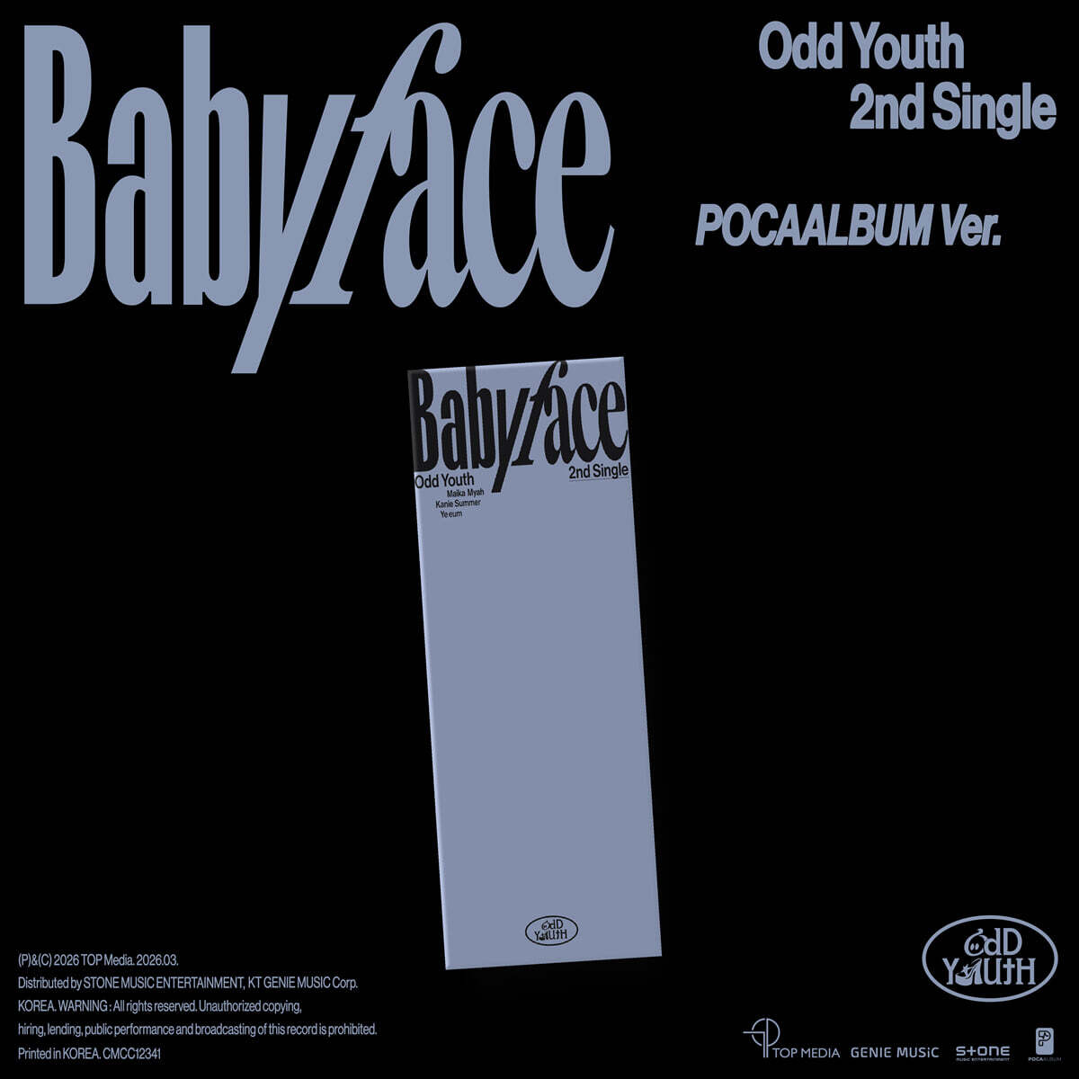 [PRE-ORDER] ODD YOUTH - 2nd Single Album Babyface (POCA ALBUM Ver.) ODD YOUTH  DKshop