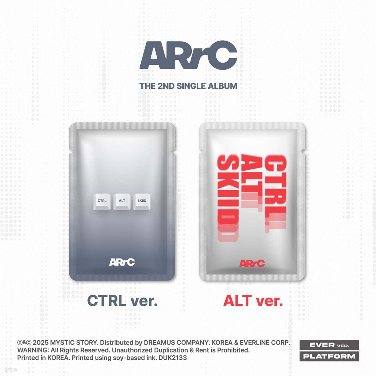 [PRE-ORDER] ARrC - 2nd Single Album CTRL+ALT+SKIID (EVER Ver.) (Random Ver.) ARrC  DKshop