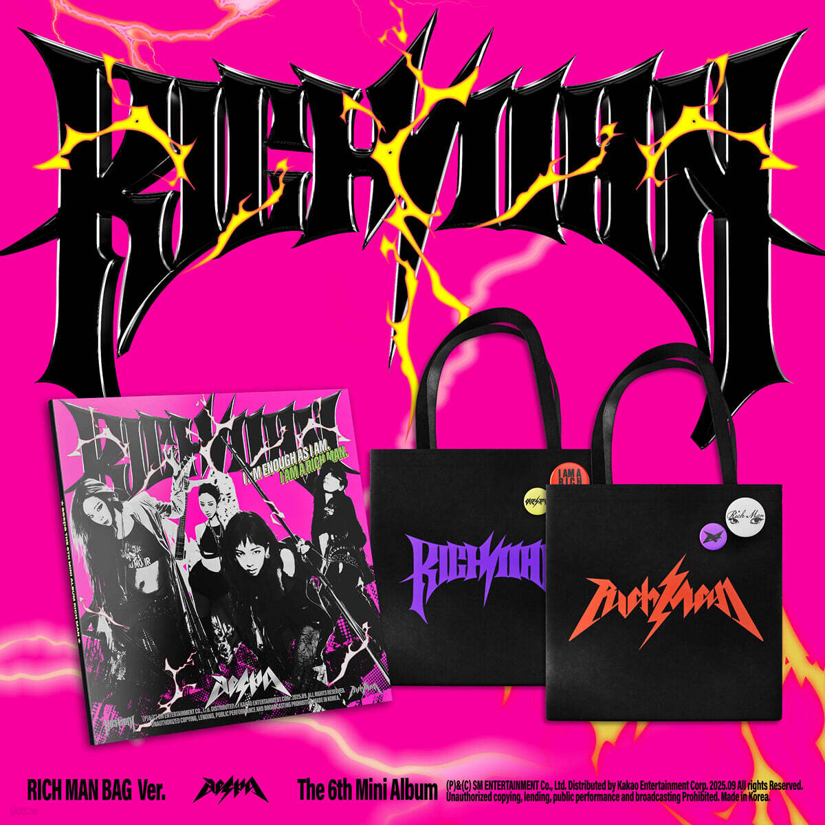 [PRE-ORDER] aespa - 6th Mini Album Rich Man (RICH MAN BAG Ver.) aespa  DKshop